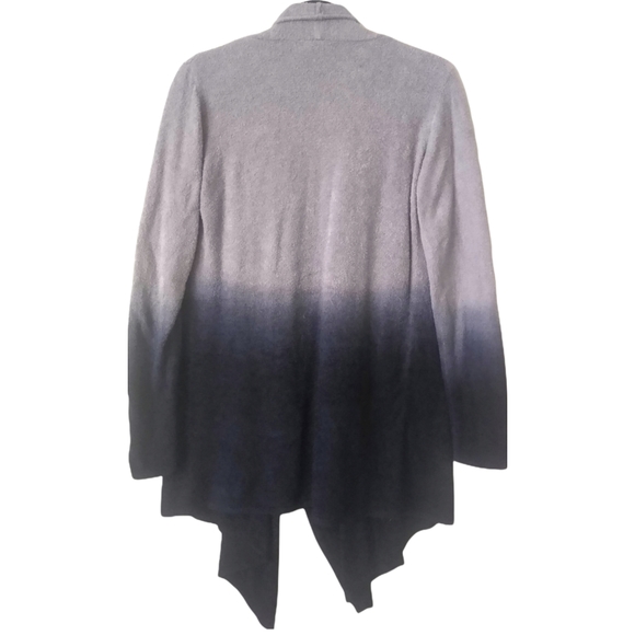 Barefoot Dreams Womens Calypso Grey Ombre Bamboo Chic Lite Knit Open Cardigan SM - Picture 6 of 8